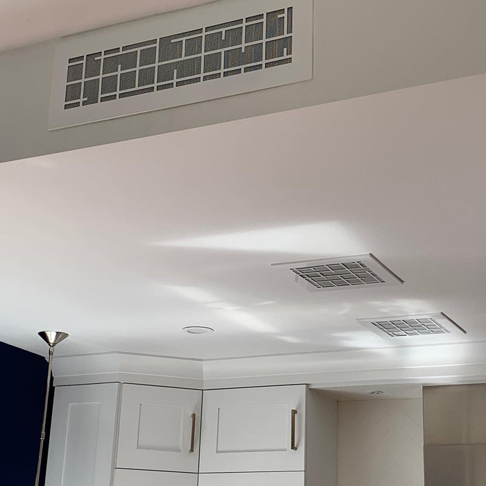 CleanVent Contemporary Pattern - Custom Vent Cover - AC Ceiling Vent - Sweatfully