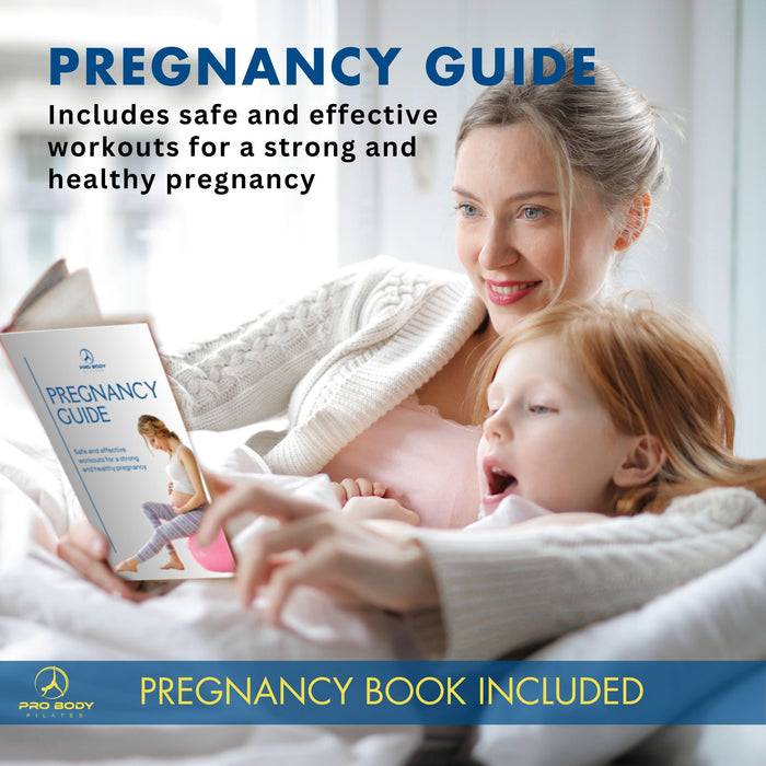 Pregnancy Ball for Maternity, Labor and Birth.  Includes Pregnancy Guide.  (Rose) - Sweatfully
