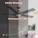 56" Genoa Farmhouse DC Motor Downrod Mount Reversible Ceiling Fan with Lighting and Remote Control - Sweatfully