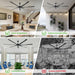 84 Inch 100 Inch Silent Storm Extra Large Ceiling Fan with Remote Control - Sweatfully