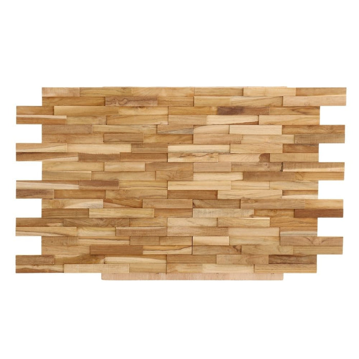 Farmhouse Rustic Teak 3D Wall Panels – (13 sq ft) - Sweatfully