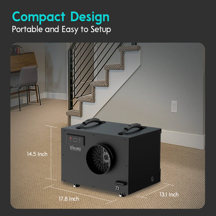 XPOWER BD-65 Viking Commercial Grade Dehumidifier - Sweatfully