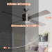 52" Bucholz Industrial Ceiling Fan with Dimmable LED Light - Sweatfully