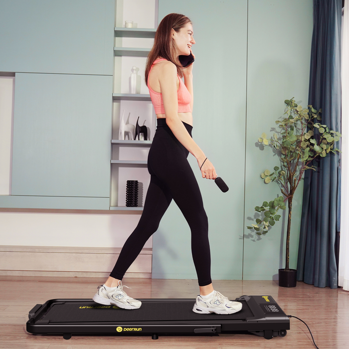 DeerRun A5 Pro Smart 2 in 1 Folding Treadmill Black - Sweatfully