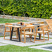 Ubud Natural Teak 4-6 Person Indoor or Outdoor Dining Table - 79" - Sweatfully
