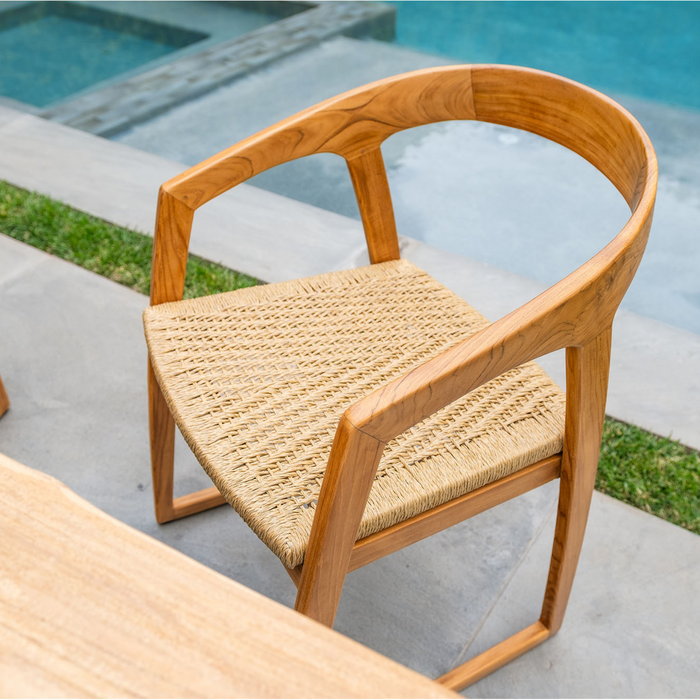 Ubud Natural Teak Dining Chair - Sweatfully
