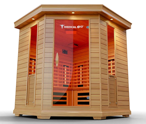 6 Person Indoor Infrared Full Spectrum Sauna | Medical 6 Plus™ - Sweatfully