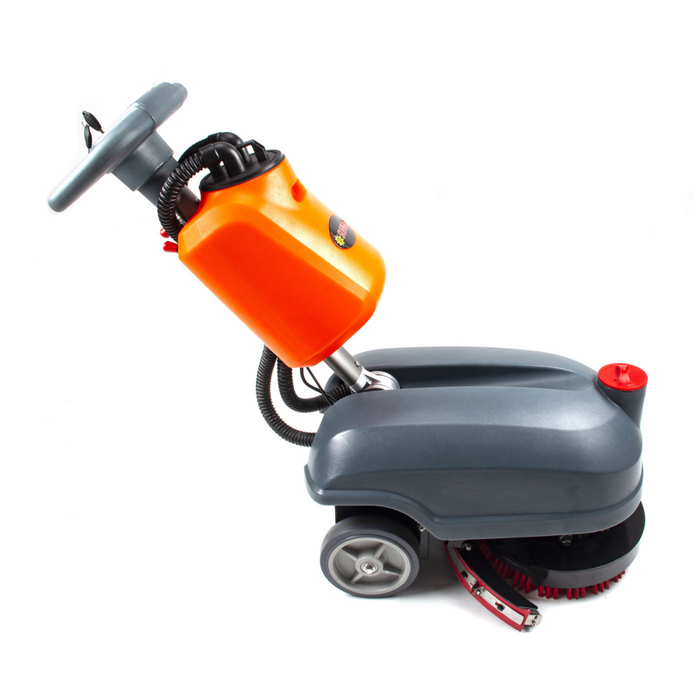 RT15 14" Commercial Compact Floor Scrubber Machine, 14500 sqft/h, 4-Gal Sewage Tank, Efficient Cleaning for Hard Floors - Sweatfully