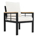 5 Pieces Outdoor Patio Conversation Set with 3-Seat Sofa, Cushions for Backyard, Poolside, Garden - Sweatfully