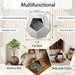 25.98'' Modern Pet Furniture Cat Carrier, Sofa Side Table, Planter MDF Multifunctional Furniture, Burmese Sumac - Sweatfully