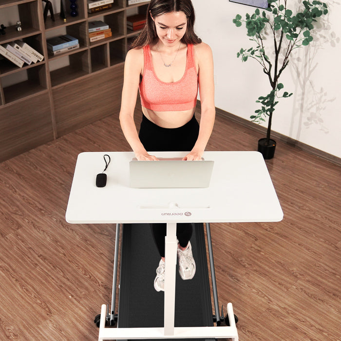 DeerRun A5 Pro Smart 2 in 1 Folding Treadmill Silver - Sweatfully
