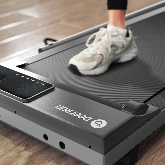 DeerRun A5 Pro Smart 2 in 1 Folding Treadmill Silver - Sweatfully