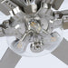 70" Modern Brushed Nickel DC Motor Downrod Mount Ceiling Fan with Lighting and Remote Control - Sweatfully