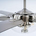 70" Modern Brushed Nickel DC Motor Downrod Mount Ceiling Fan with Lighting and Remote Control - Sweatfully