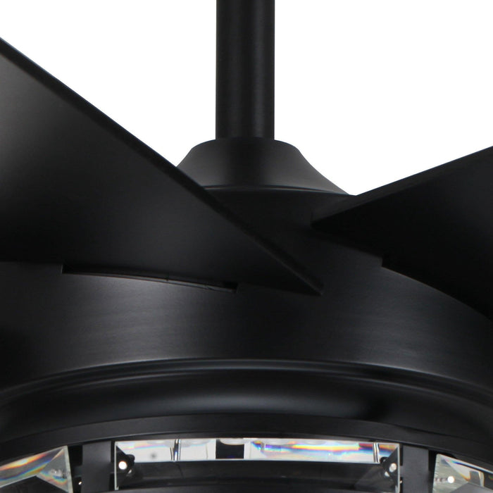 70" Modern DC Motor Downrod Mount Reversible Ceiling Fan with Lighting and Remote Control - Sweatfully