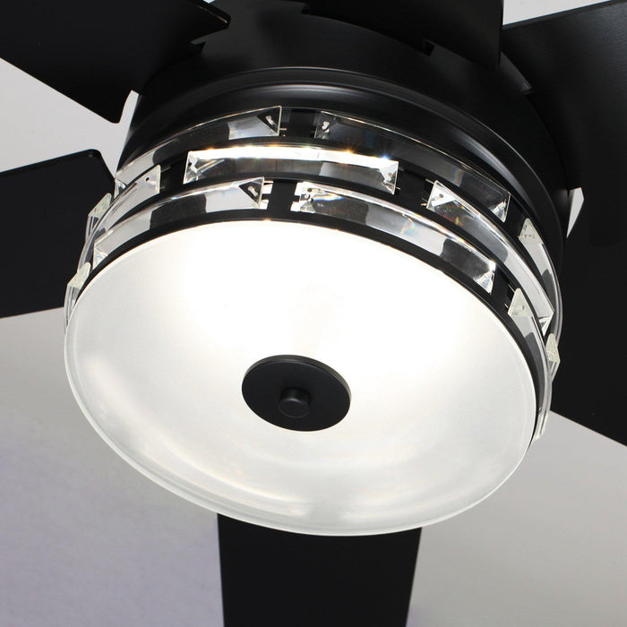 70" Modern DC Motor Downrod Mount Reversible Ceiling Fan with Lighting and Remote Control - Sweatfully