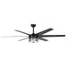 70" Modern DC Motor Downrod Mount Reversible Ceiling Fan with Lighting and Remote Control - Sweatfully