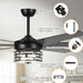 70" Modern DC Motor Downrod Mount Reversible Ceiling Fan with Lighting and Remote Control - Sweatfully