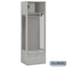 Salsbury 24" Wide Open Access Metal Locker - 6 Feet High - 18 Inches Deep - Gray - Assembled - Sweatfully