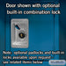 Salsbury 24" Wide Open Access Metal Locker - 6 Feet High - 24 Inches Deep - Blue - Unassembled - Sweatfully