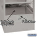 Salsbury 24" Wide Open Access Metal Locker - 6 Feet High - 24 Inches Deep - Gray - Unassembled - Sweatfully