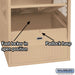 Salsbury 24" Wide Open Access Metal Locker - 6 Feet High - 24 Inches Deep - Tan - Unassembled - Sweatfully