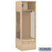 Salsbury 24" Wide Open Access Metal Locker - 6 Feet High - 24 Inches Deep - Tan - Unassembled - Sweatfully
