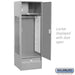 Salsbury 24" Wide Standard Gear Metal Locker - 6 Feet High - 24 Inches Deep - Gray - Assembled - Sweatfully