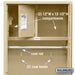 Salsbury 24" Wide Standard Gear Metal Locker - 6 Feet High - 24 Inches Deep - Tan - Unassembled - Sweatfully