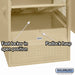 Salsbury 24" Wide Standard Gear Metal Locker - 6 Feet High - 24 Inches Deep - Tan - Unassembled - Sweatfully