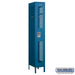 Salsbury 12" Wide Single Tier Vented Metal Locker - 1 Wide - 6 Feet High - 18 Inches Deep - Blue - Unassembled - Sweatfully