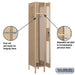 Salsbury 12" Wide Single Tier Vented Metal Locker - 1 Wide - 6 Feet High - 18 Inches Deep - Tan - Unassembled - Sweatfully