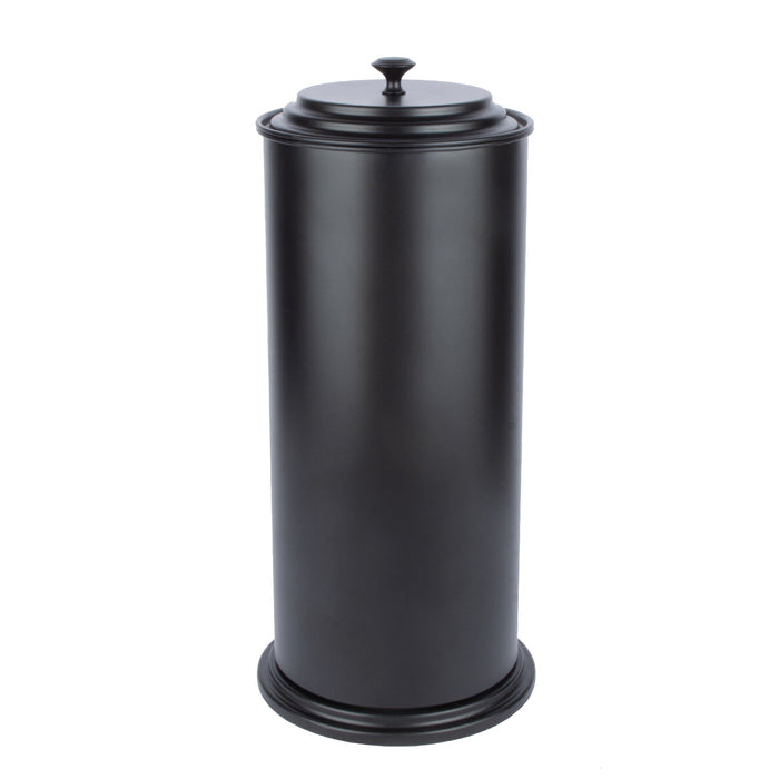 Freestanding Extra Large Toilet Paper Holder (Matte Black Finish) - Sweatfully
