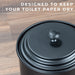 Freestanding Extra Large Toilet Paper Holder (Matte Black Finish) - Sweatfully
