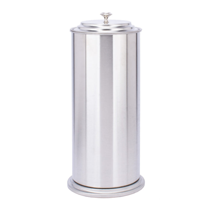 Freestanding Extra Large Toilet Paper Holder  (Stainless Steel Finish) - Sweatfully