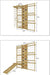 Walnut 9-in-1 Swedish Ladder Wall Gym | Indoor Wooden Climber & Activity Set for Kids - Sweatfully