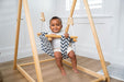 Spruce - Baby and Toddler Foldable Wooden Swing Set - Sweatfully