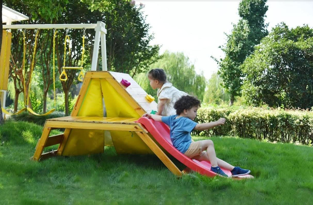 Palm - 5-in-1 Outdoor and Indoor Playground Playset - Sweatfully