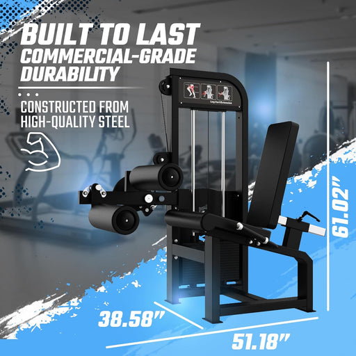 SFE Leg Curl & Leg Extension Machine w/ 250 lbs weight stack (New) - Sweatfully