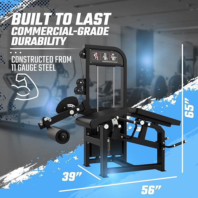 SFE Commercial Leg Extension Prone Leg Curl Combo w/250lb weight stack (New) - Sweatfully