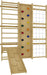 Walnut 9-in-1 Swedish Ladder Wall Gym | Indoor Wooden Climber & Activity Set for Kids - Sweatfully