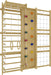 Walnut 9-in-1 Swedish Ladder Wall Gym | Indoor Wooden Climber & Activity Set for Kids - Sweatfully