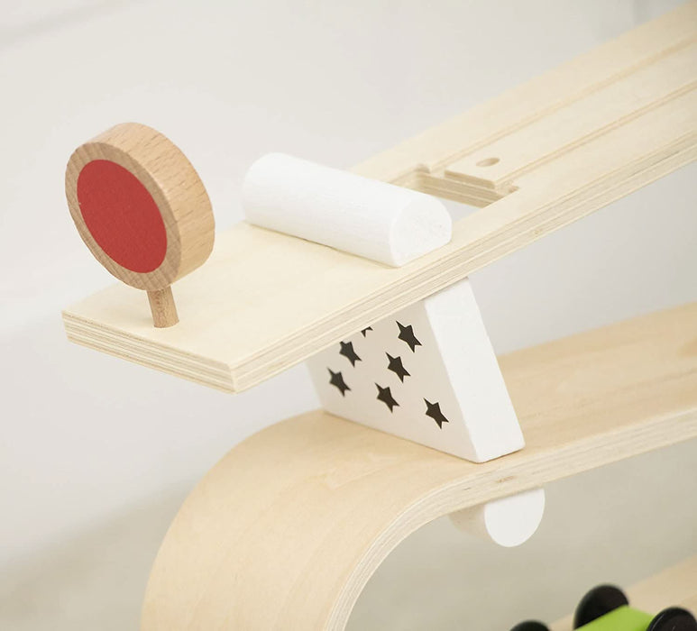 Avenlur Wooden Car Ramp Racer | Montessori Rolling Track Toy for Toddlers - Sweatfully