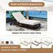 Outdoor Lounge Chair, Patio Chaise Lounge with 5-Position Backrest, Rattan Outdoor Lounge Chair with Cushion and Wheels for Poolside, Backyard, Garden - Sweatfully