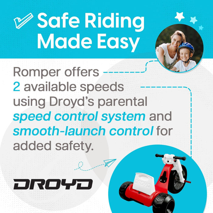 Droyd Romper Electric Trike for kids - Sweatfully
