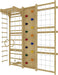 Walnut 9-in-1 Swedish Ladder Wall Gym | Indoor Wooden Climber & Activity Set for Kids - Sweatfully