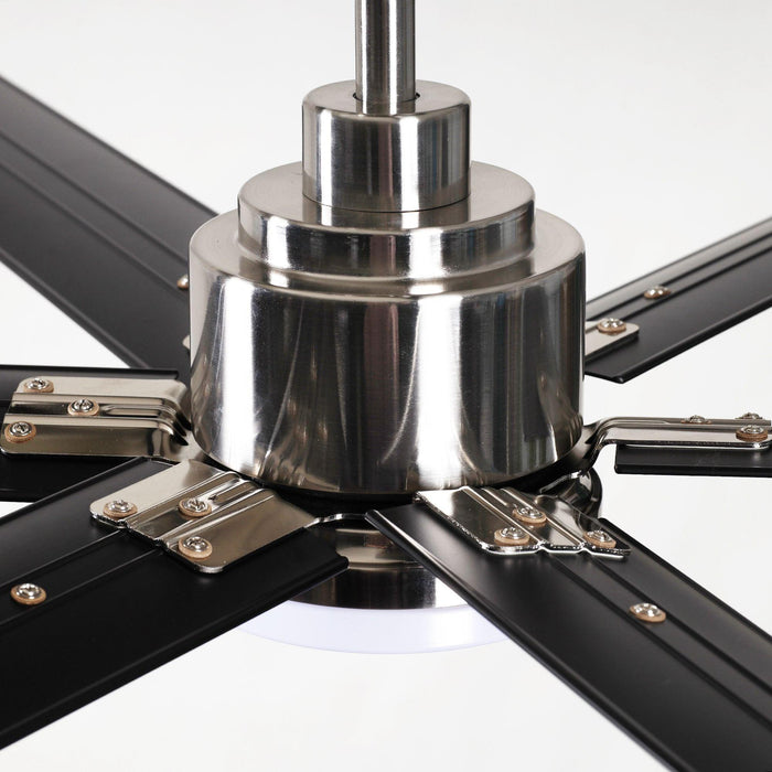 72" Bankston Modern DC Motor Downrod Mount Reversible Ceiling Fan with Lighting and Remote Control - Sweatfully