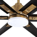 72" Bankston Modern DC Motor Downrod Mount Reversible Ceiling Fan with Lighting and Remote Control - Sweatfully