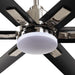 72" Bankston Modern DC Motor Downrod Mount Reversible Ceiling Fan with Lighting and Remote Control - Sweatfully