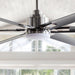 72" Bankston Modern DC Motor Downrod Mount Reversible Ceiling Fan with Lighting and Remote Control - Sweatfully